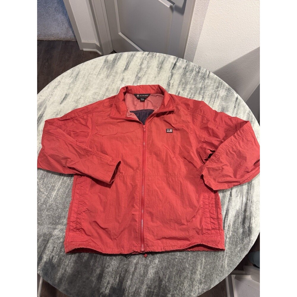Vintage Polo Sport Ralph Lauren Windbreaker Light Weight Jacket Mens Medium Red